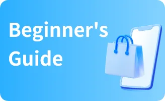 OrientDig promotional card reading Beginners Guide with a shopping bag illustration