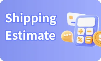 OrientDig promotional card reading Shipping Estimate with a calculator illustration